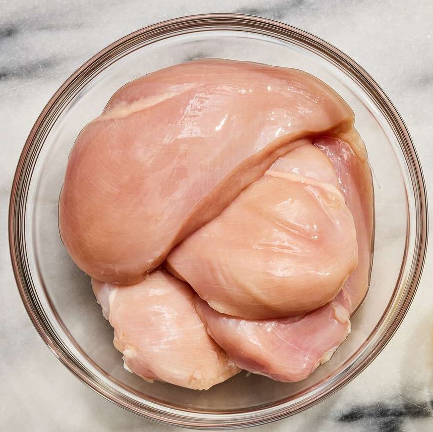 Raw chicken breast