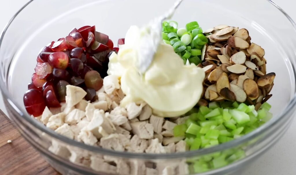 delicious ingredients chicken salad