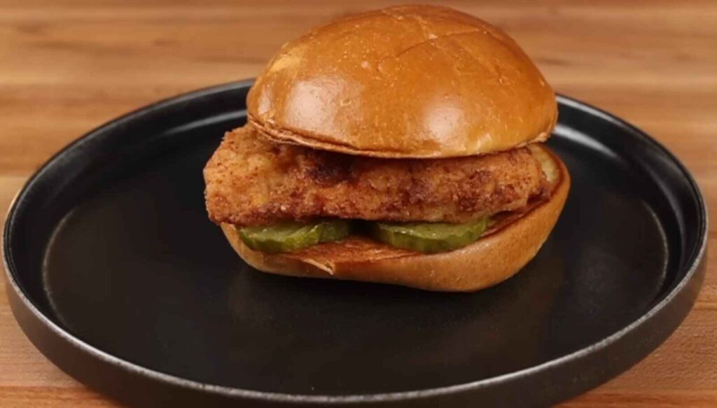 Delicious Chick-fil-A spicy chicken sandwich
