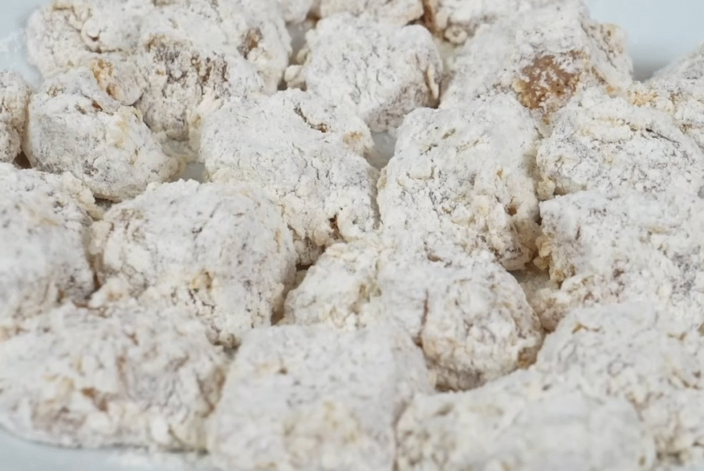 coated sesame chicken