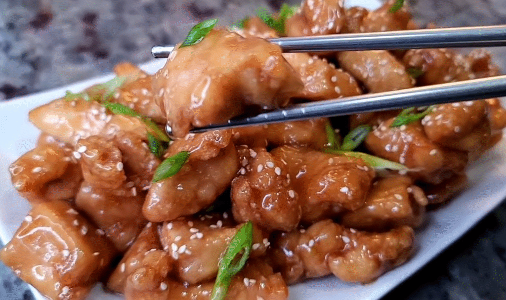 delicious sesame chicken